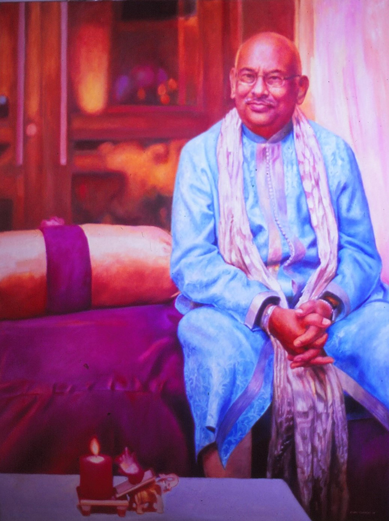 Oil Painting of Mr. M.B. Patel by Cyril Coetzee Portrait Artist